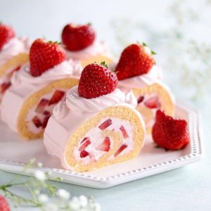 Sweet Strawberry Roll